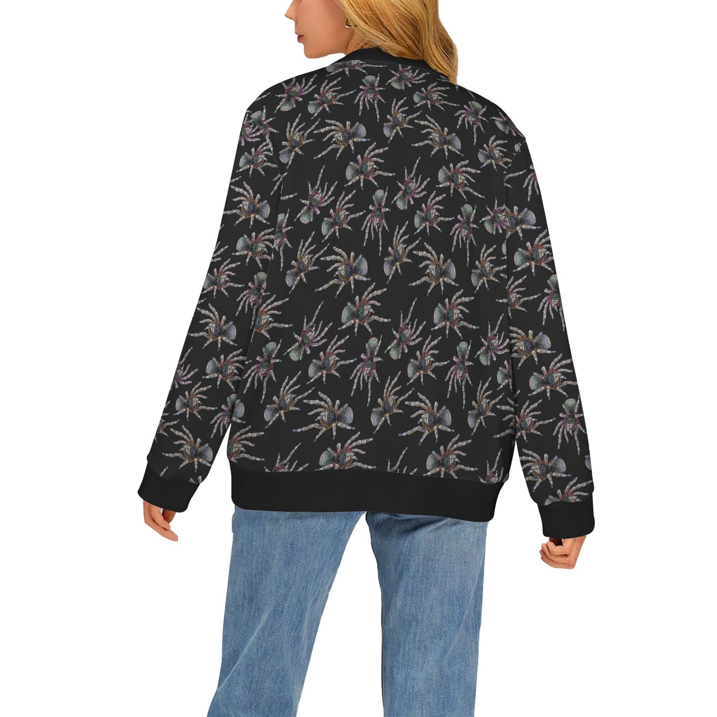 Tarantula Print Design LKS402 Women's Cardigan