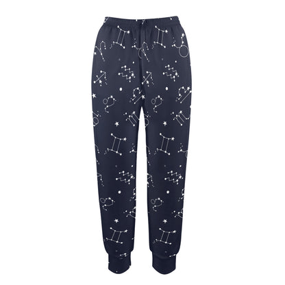 Constellation Pattern Print Design 05 Women's Casual Track Pants