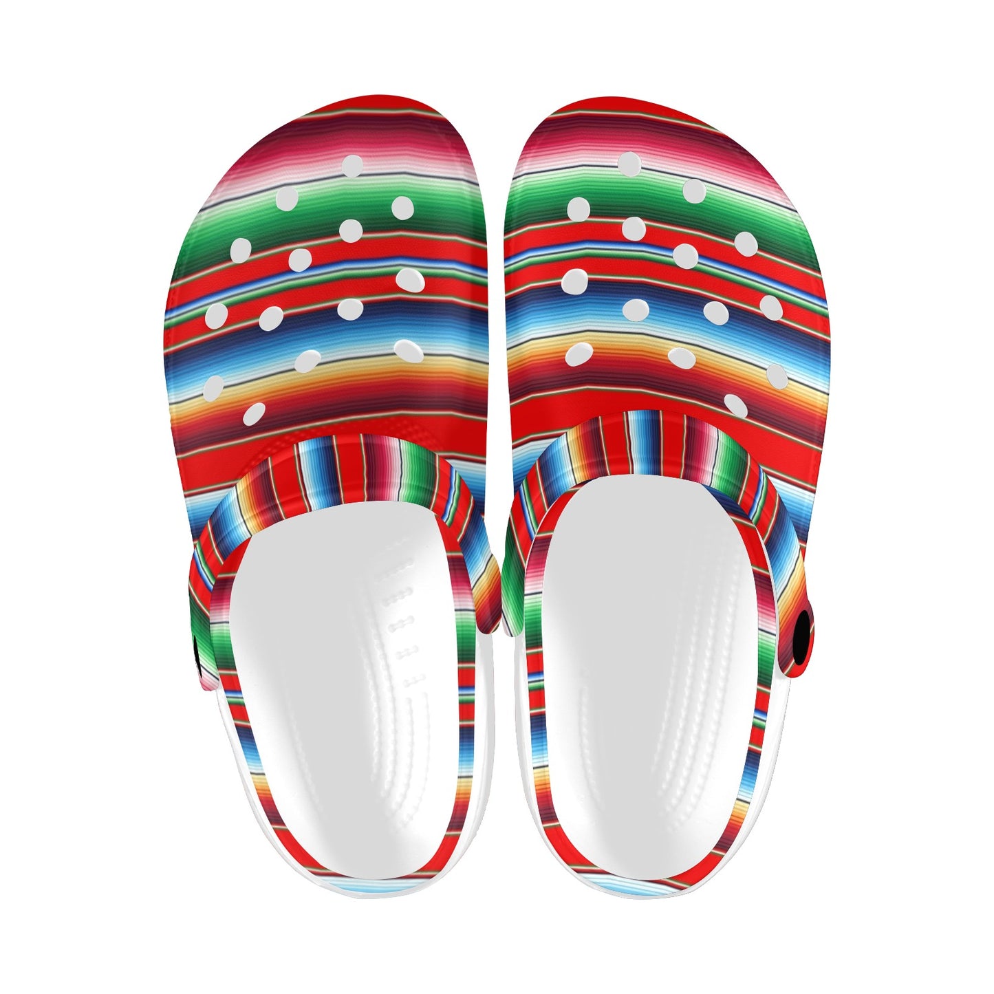 Serape Print Unisex Clogs Shoes