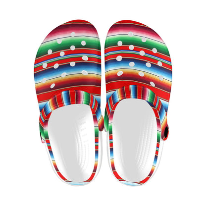 Serape Print Unisex Clogs Shoes