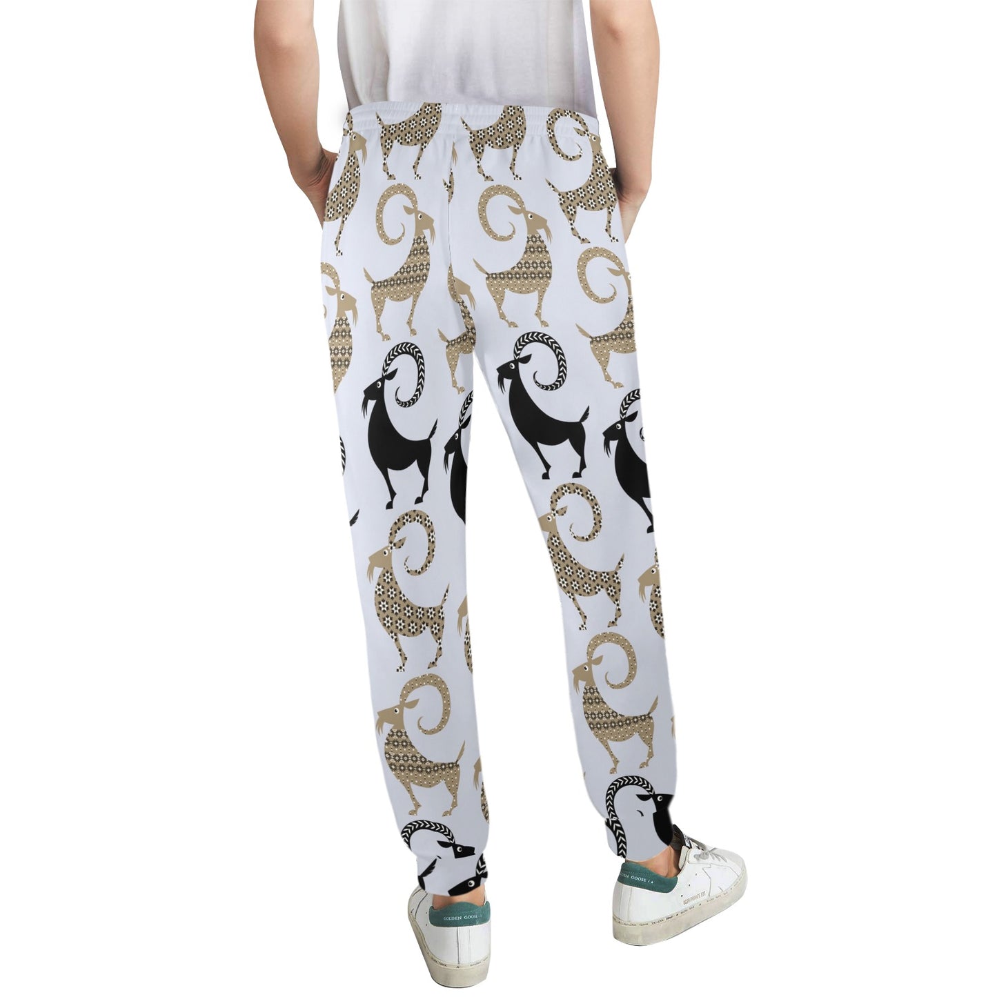 Goat Pattern Print Design 03 Women's Casual Track Pants