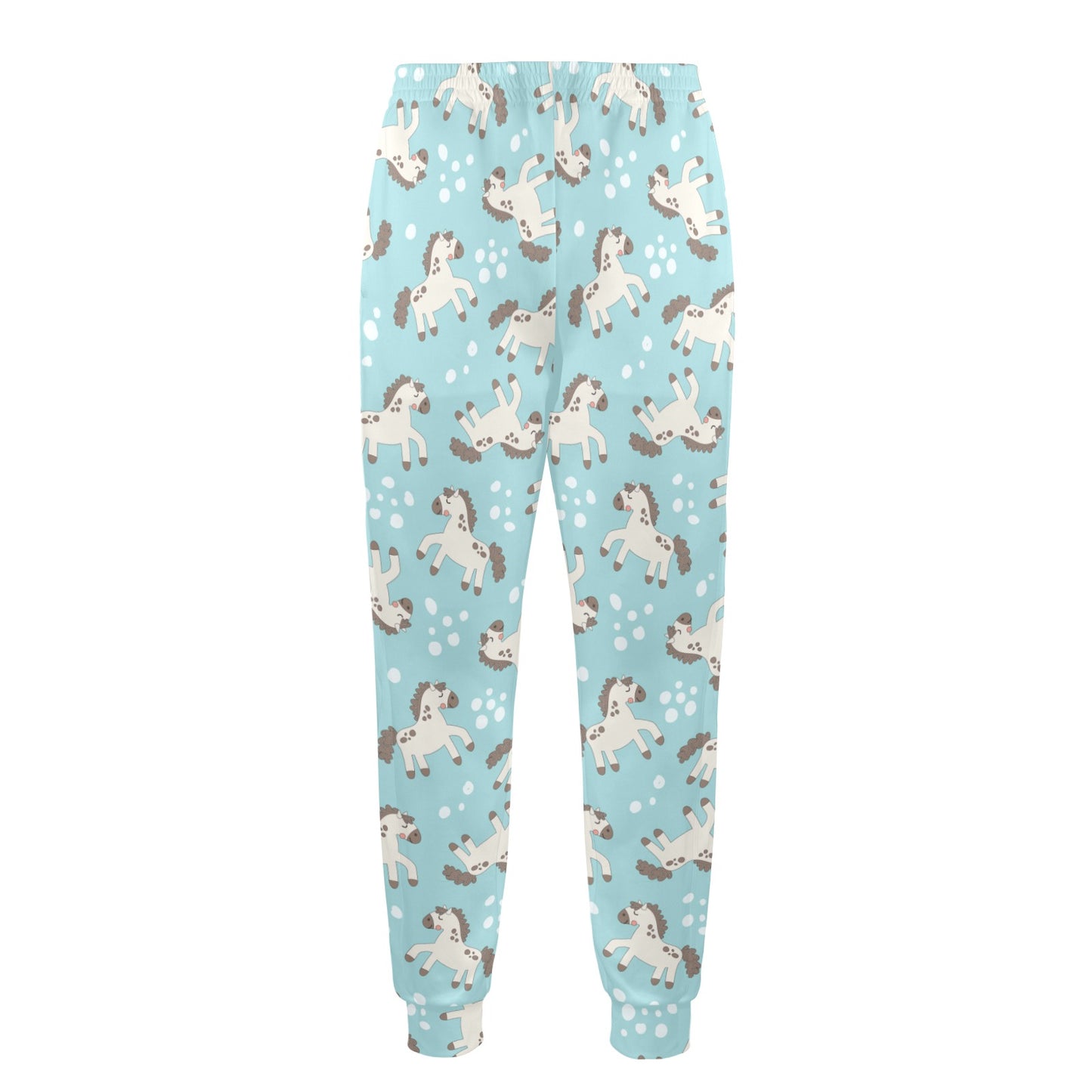 Horse Cute Print Design LKS306 Men's Casual Track Pants