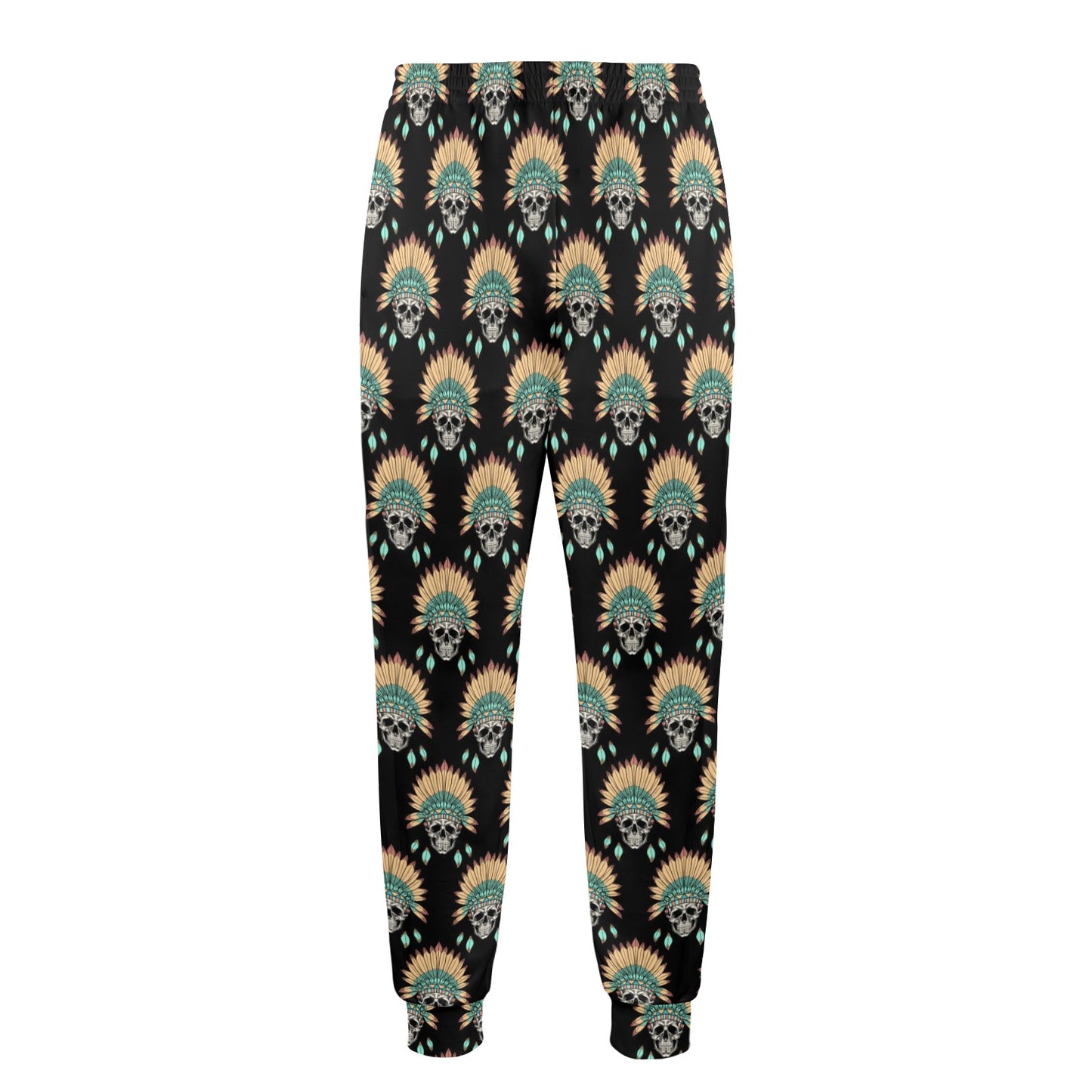 American indian Skull Pattern Men's Casual Track Pants