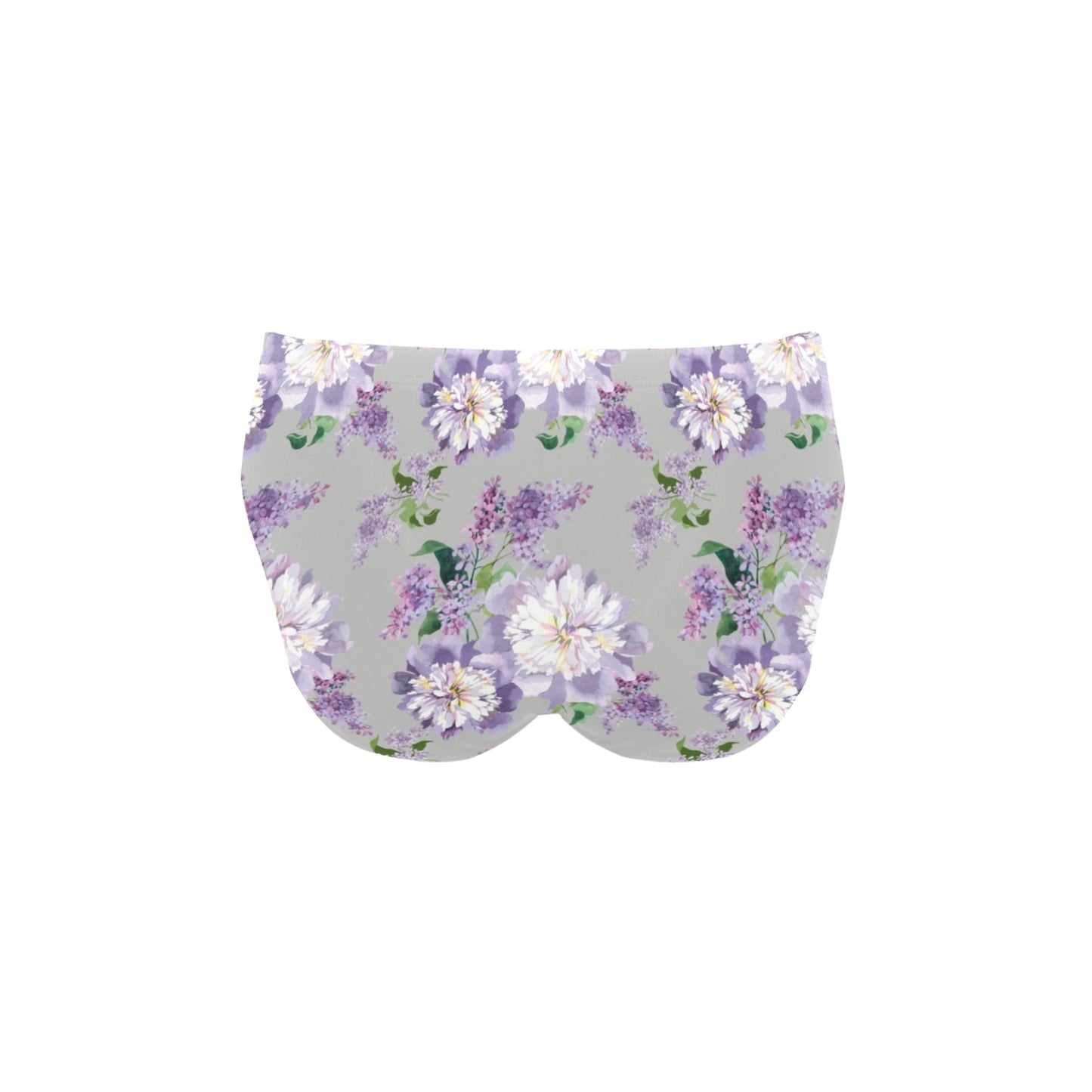 Lilac Pattern Print Design LI07 Men's Swimming Briefs