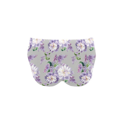 Lilac Pattern Print Design LI07 Men's Swimming Briefs