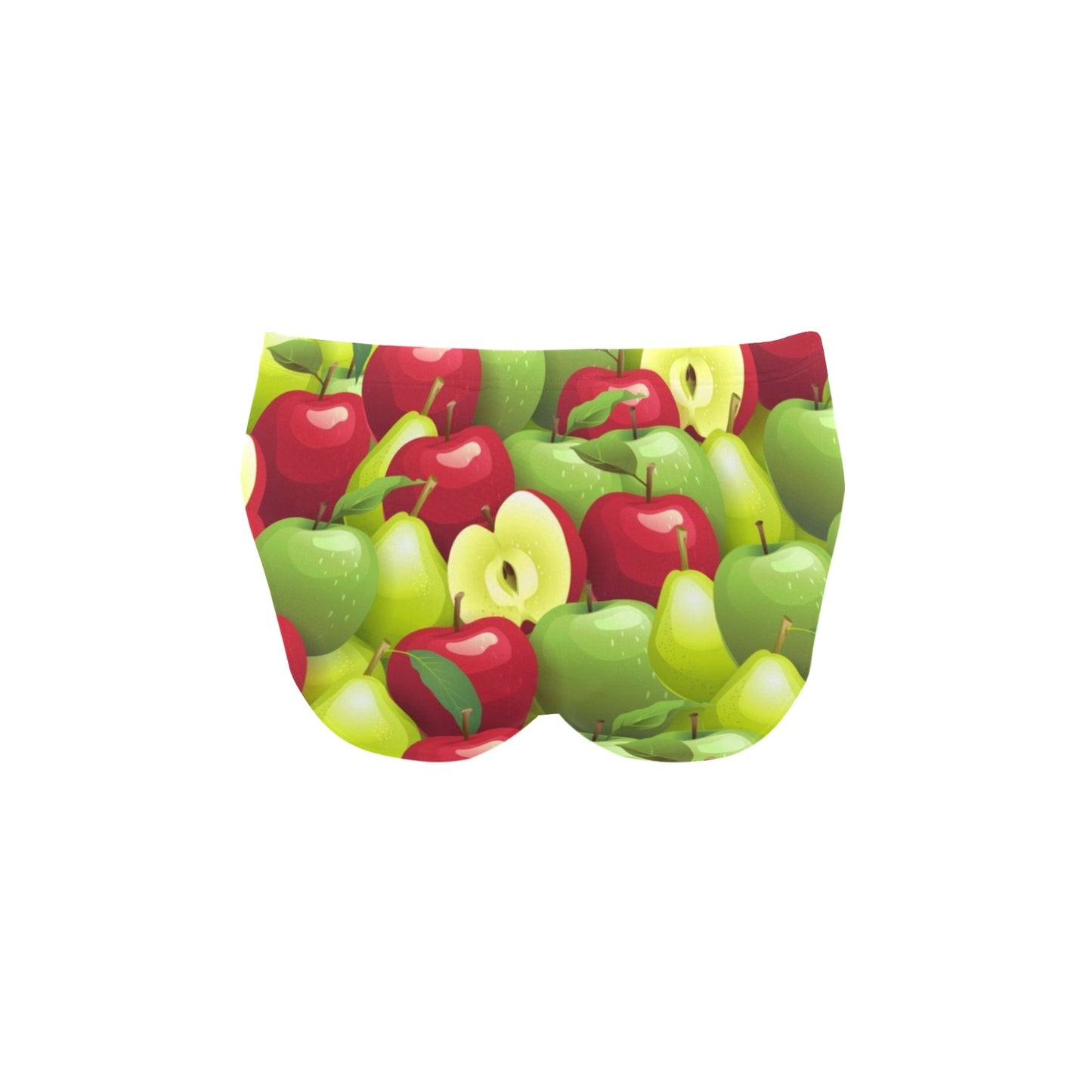 Apple Pattern Print Design AP03 Men's Swimming Briefs