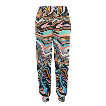 Liquid Pattern Print Design 02 Women's Casual Track Pants