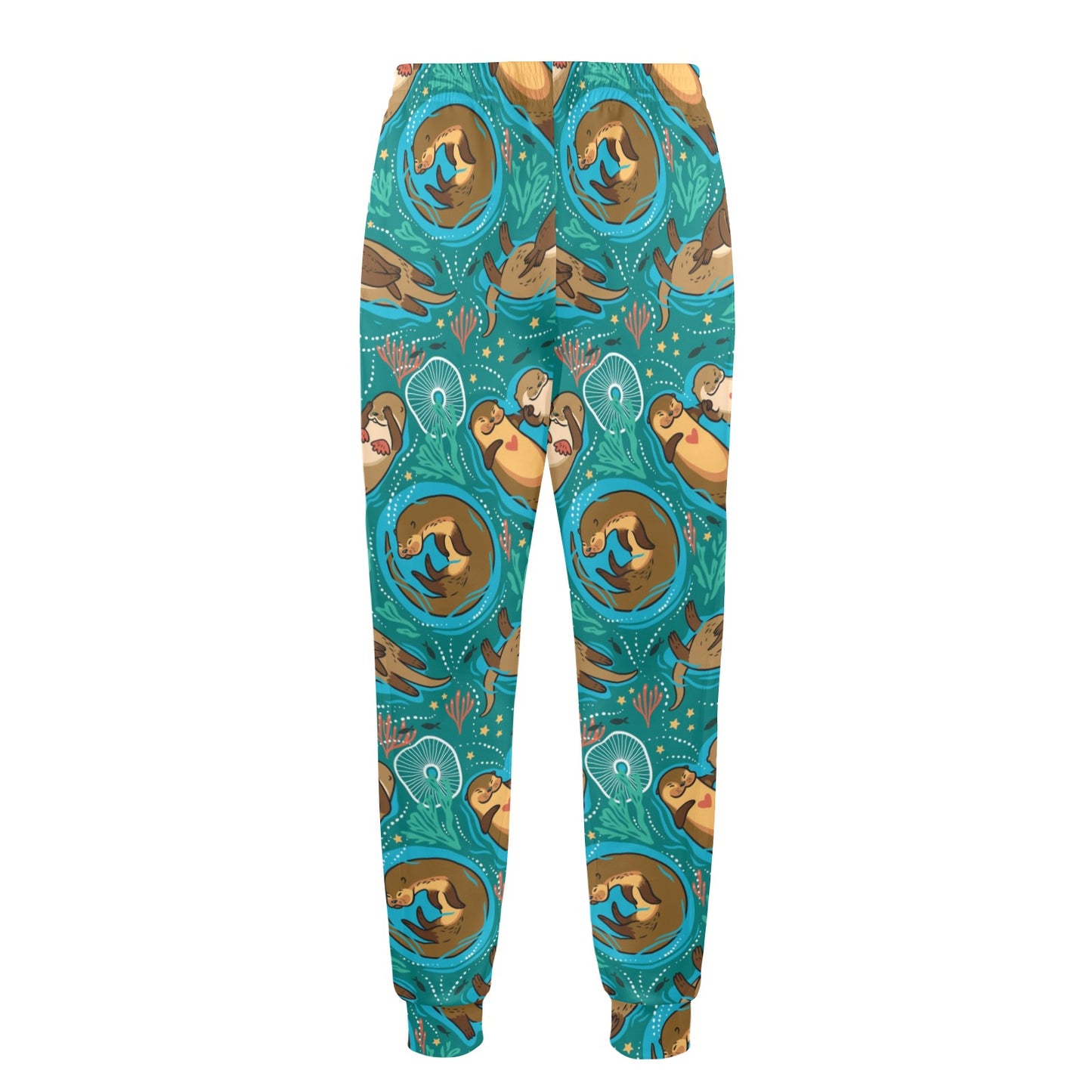 Sea Otter Pattern Print Design 01 Men's Casual Track Pants