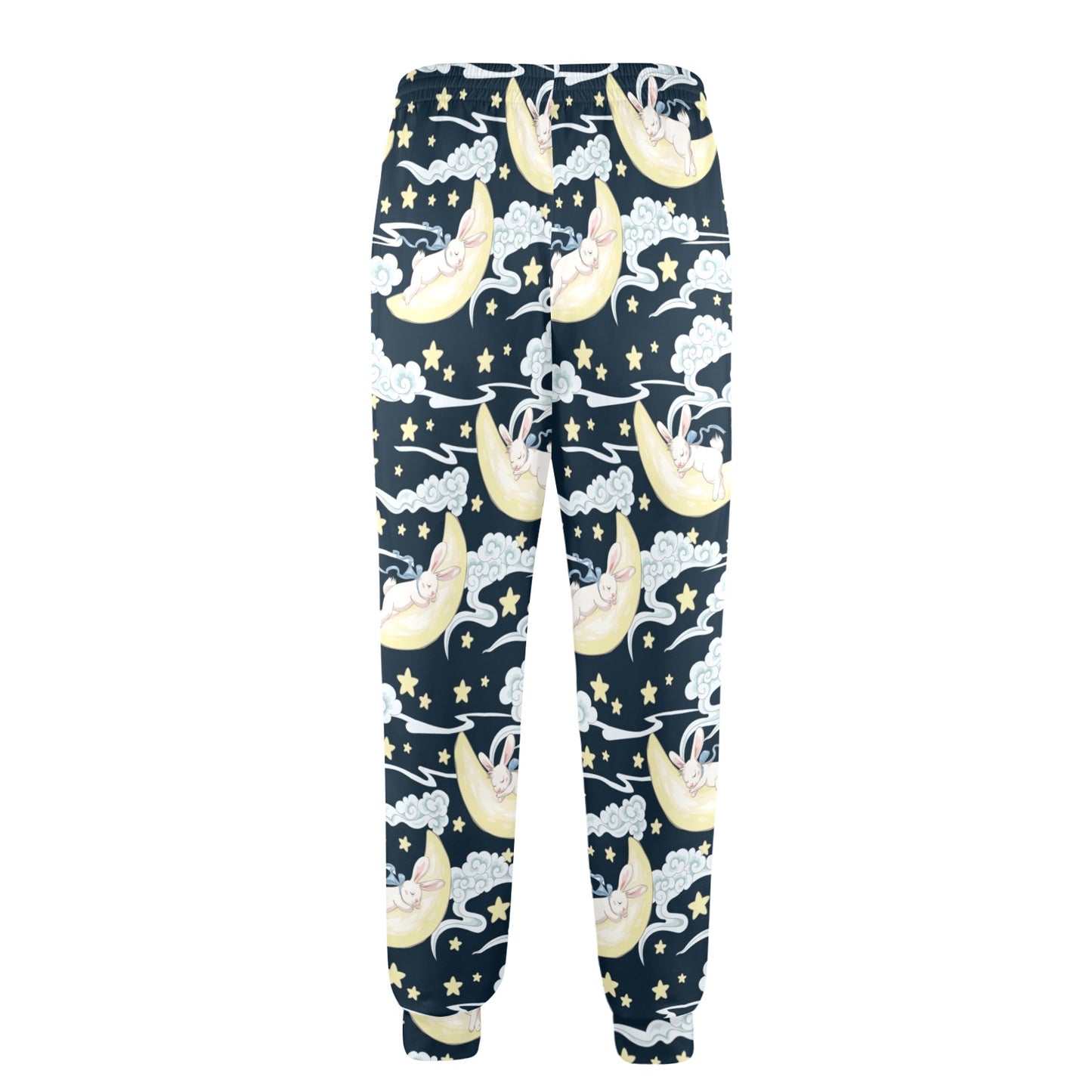 Rabbit Sleeping Pattern Print Design RB08 Men's Casual Track Pants
