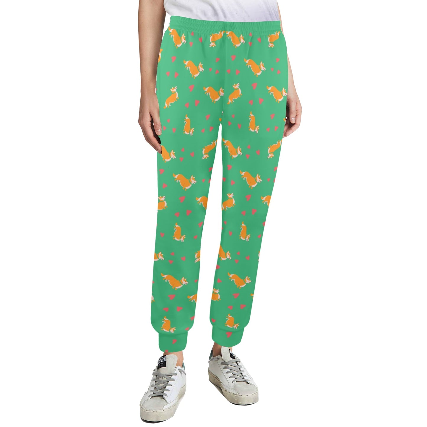 Cardigan Welsh Corgis Pattern Print Design 03 Women's Casual Track Pants