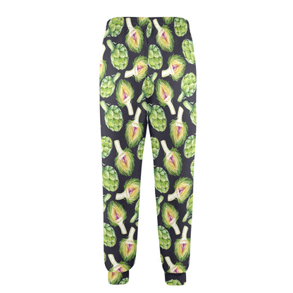 Artichoke Pattern Print Design 01 Men's Casual Track Pants