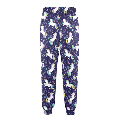 Unicorn Print Design LKS305 Men's Casual Track Pants