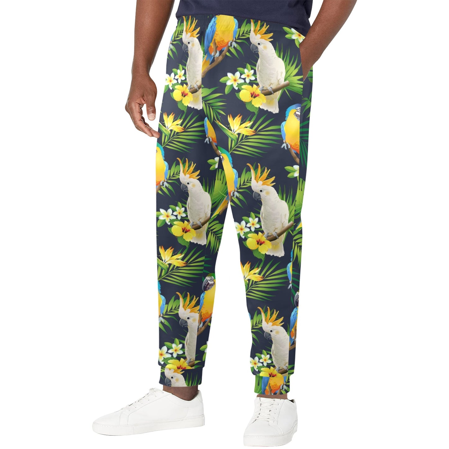 Parrot Pattern Print Design A03 Men's Casual Track Pants