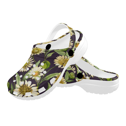 Daisy Vintage Print Pattern Unisex Clogs Shoes