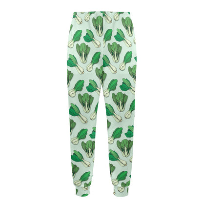Bok Choy Pattern Print Design 01 Men's Casual Track Pants