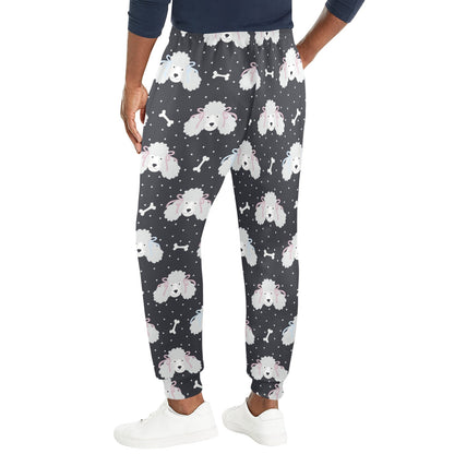 Poodle Pattern Print Design A03 Men's Casual Track Pants