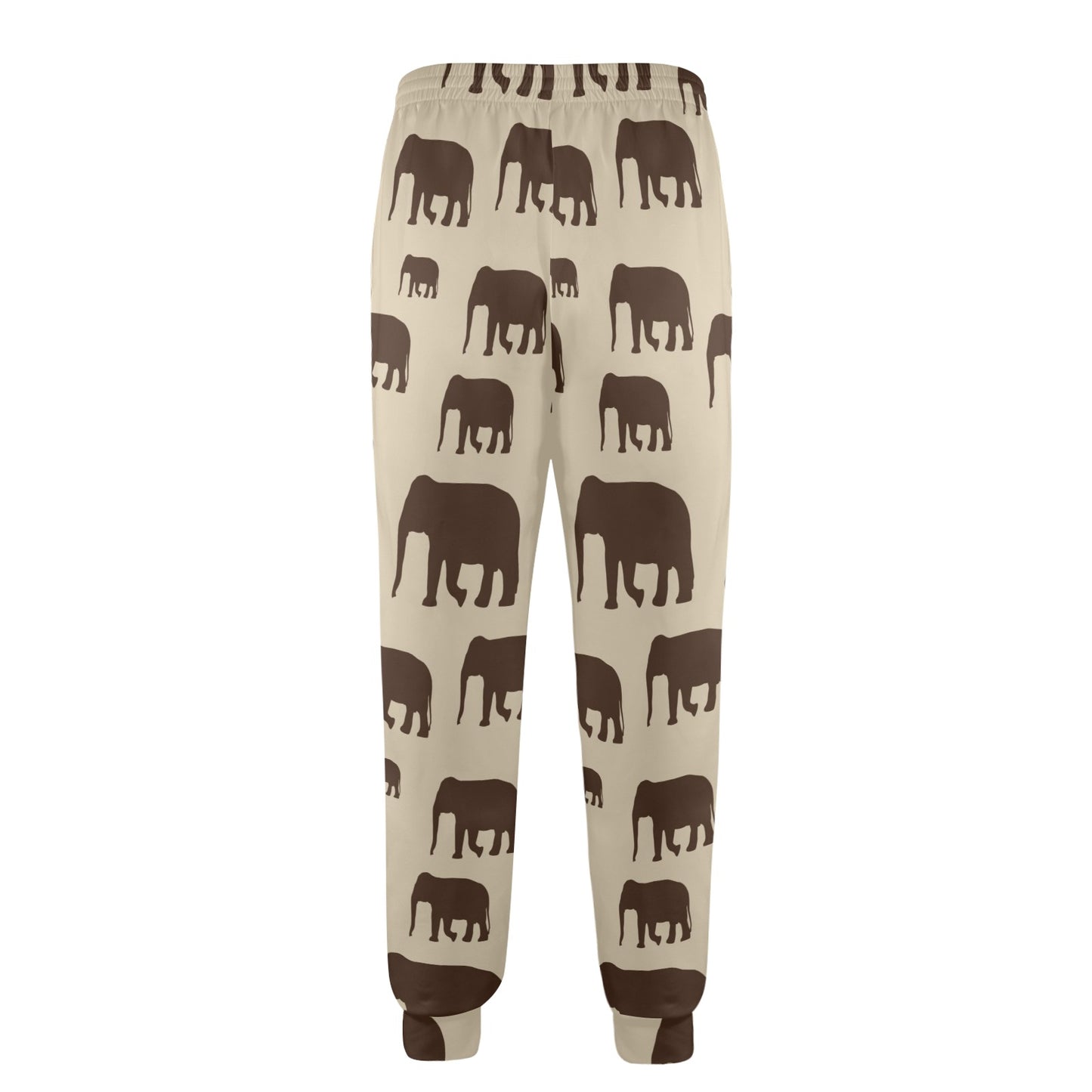 elephant Design Print Pattern JJ0186 Men's Casual Track Pants