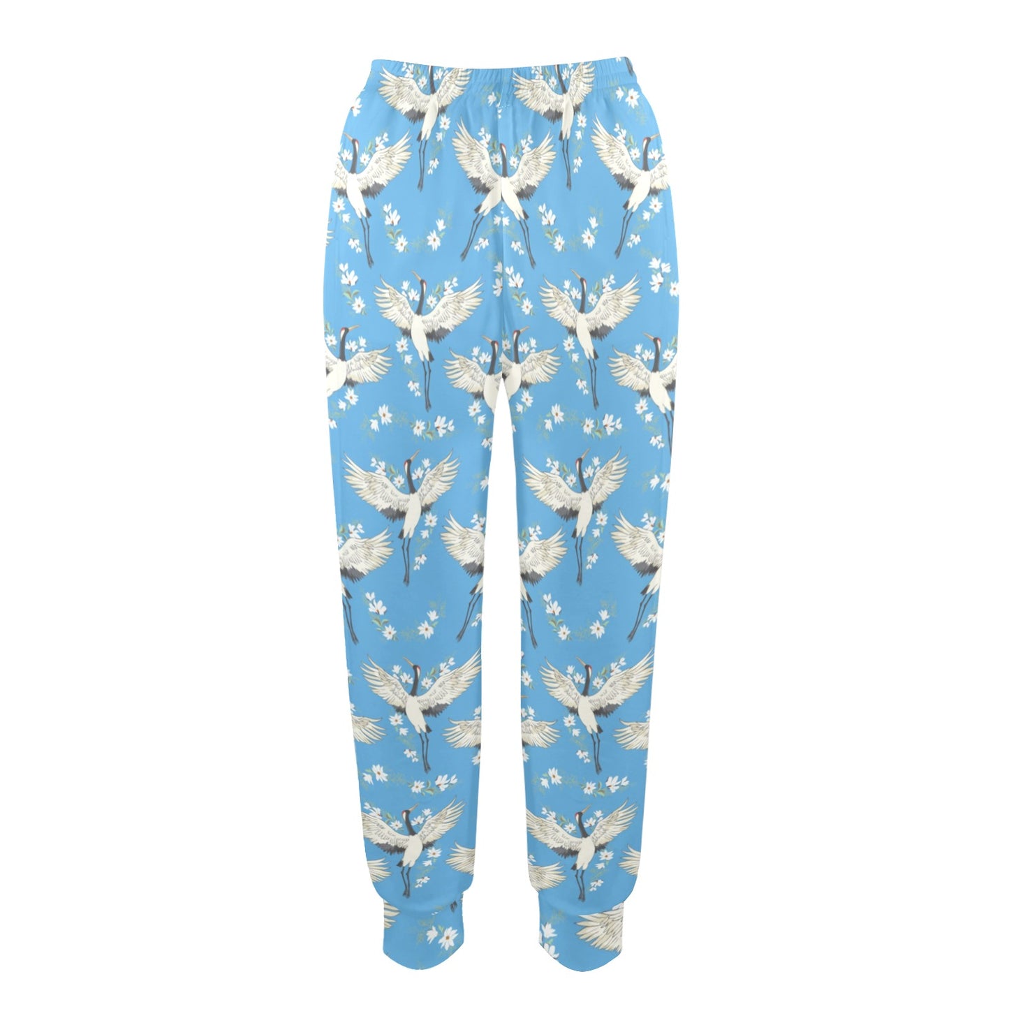 Crane Pattern Print Design 03 Women's Casual Track Pants