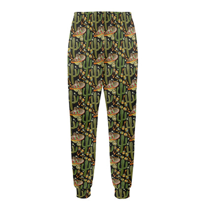 Western Style Print Men's Casual Track Pants