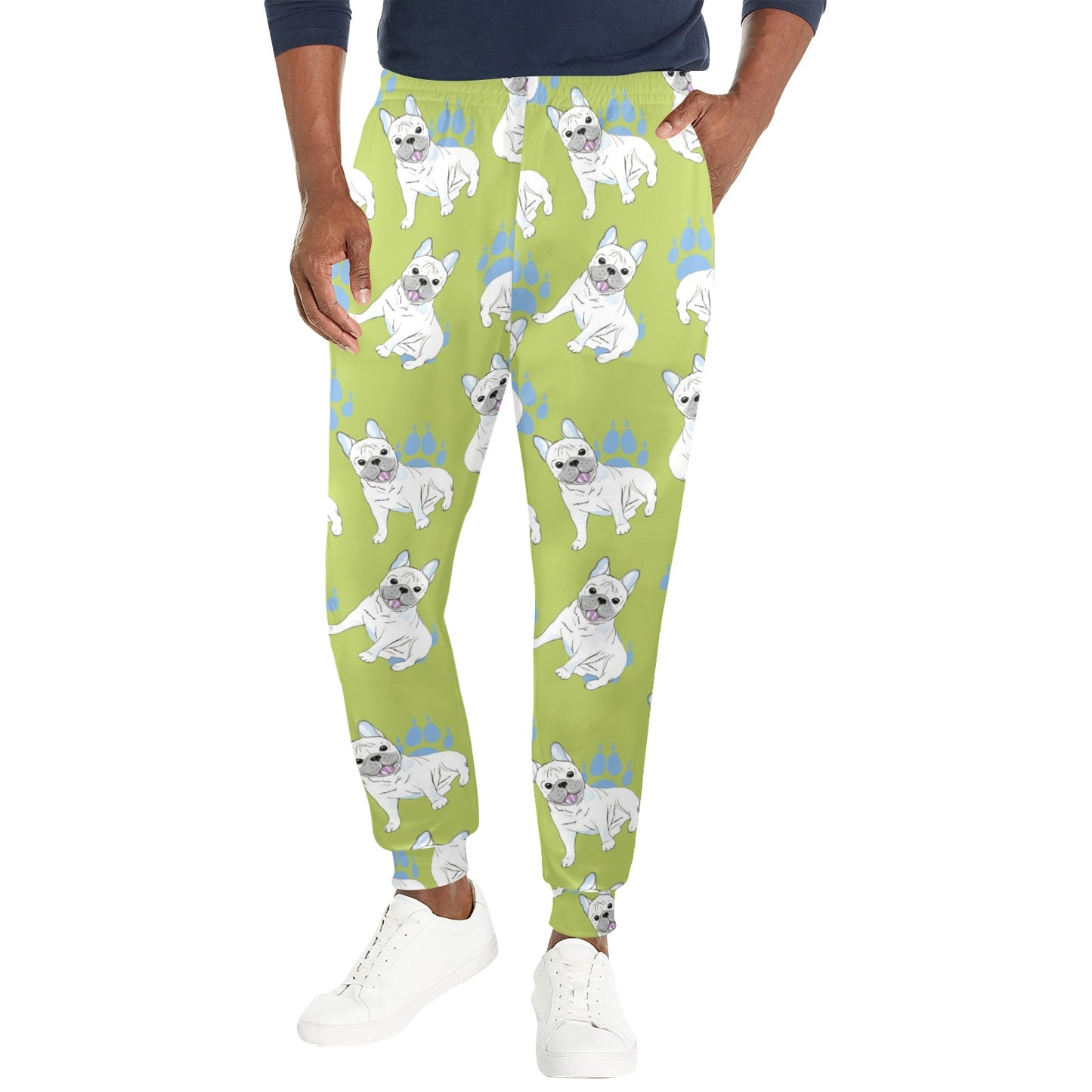 French Bulldogs Design Print Pattern JJ0224 Men's Casual Track Pants