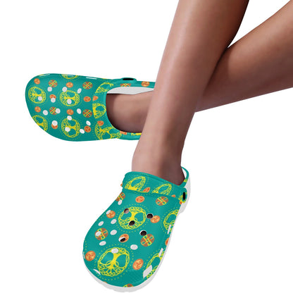 Celtic Tree of Life Print Pattern Unisex Clogs Shoes