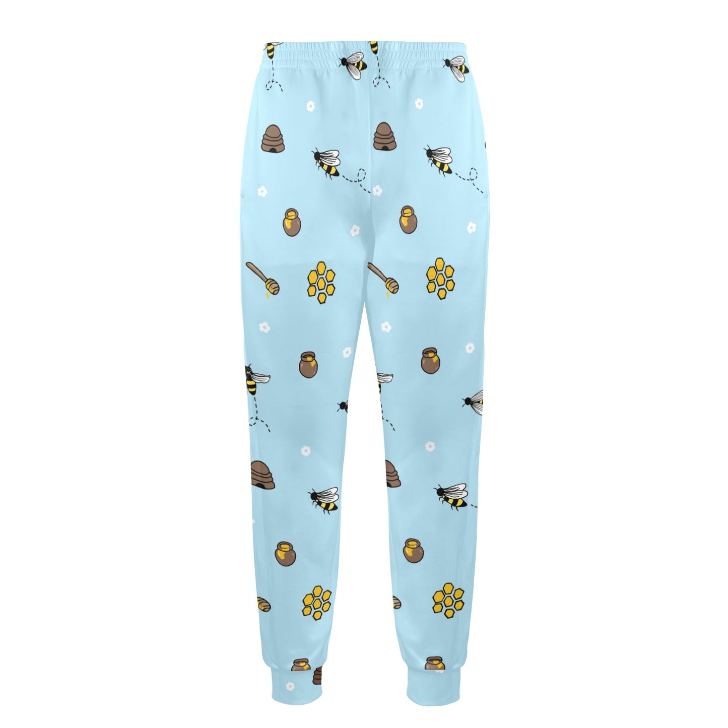 Honey Bee Print Design LKS307 Men's Casual Track Pants