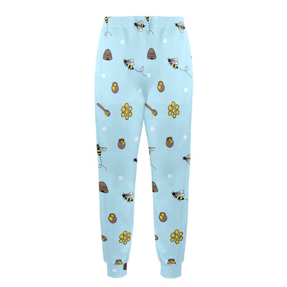 Honey Bee Print Design LKS307 Men's Casual Track Pants