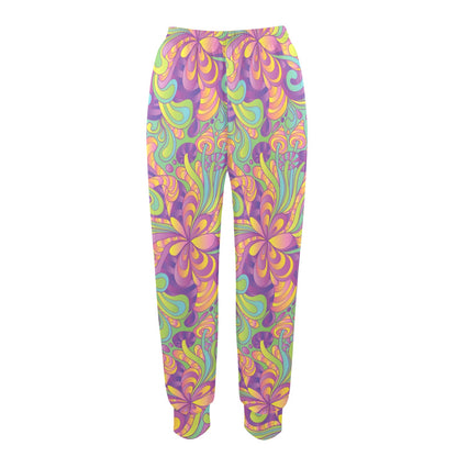 Psychedelic Mushroom Pattern Print Design A05 Women's Casual Track Pants