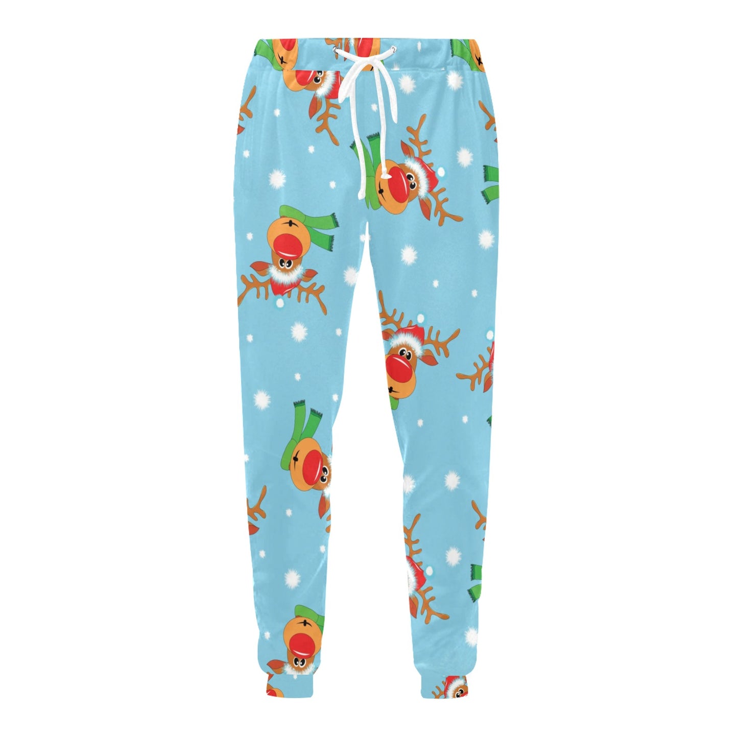 Reindeer cute Pattern Print Design 02 Men's Sweatpants