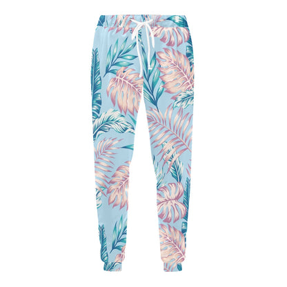 Tropical Flower Pattern Print Design TF01 Men's Sweatpants