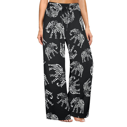 Elephant Tribal Women's Wide Leg Lounge Pants