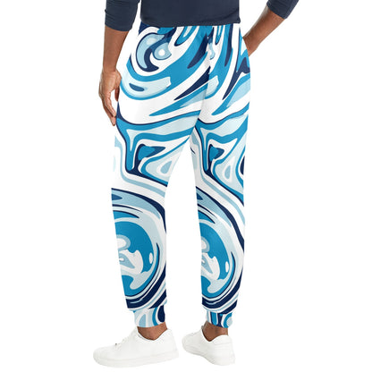 Liquid Pattern Print Design 05 Men's Casual Track Pants