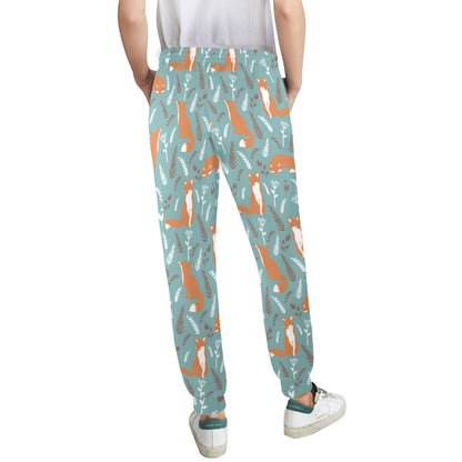 Fox Forest Print Pattern Women's Casual Track Pants