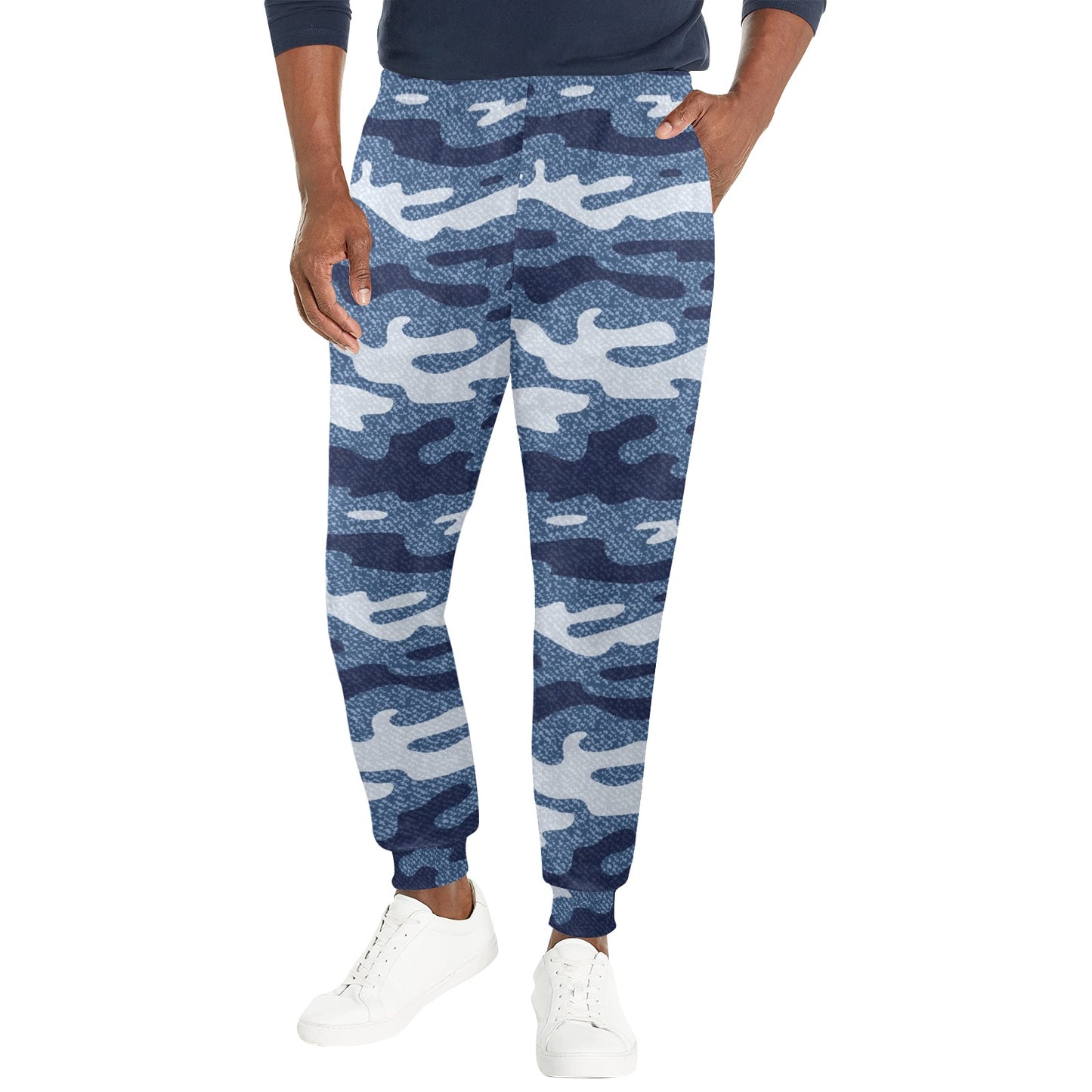 Jean Camouflage Pattern Print Design 05 Men's Casual Track Pants