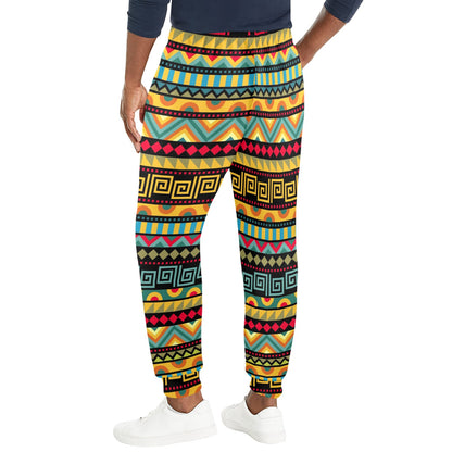 African Pattern Print Design 03 Men's Casual Track Pants