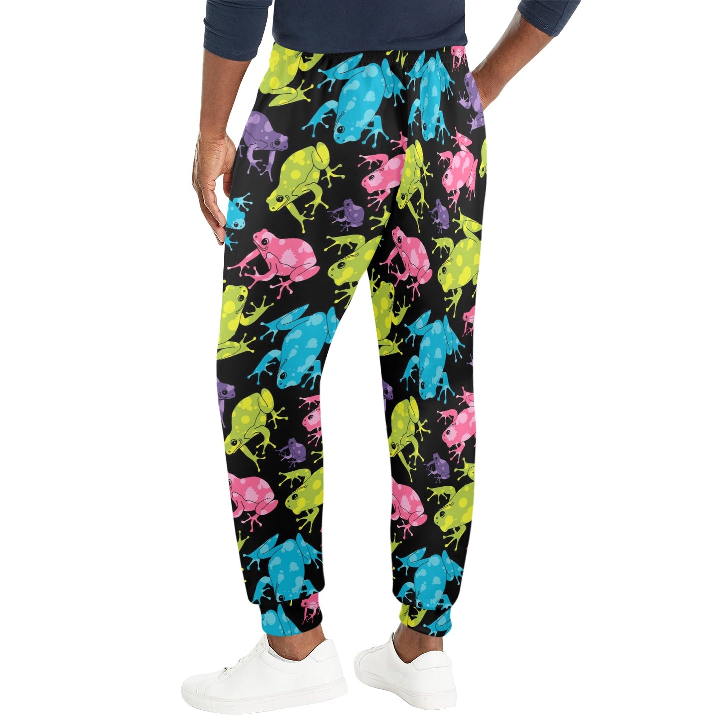 frog Design Print Pattern JJ0233 Men's Casual Track Pants