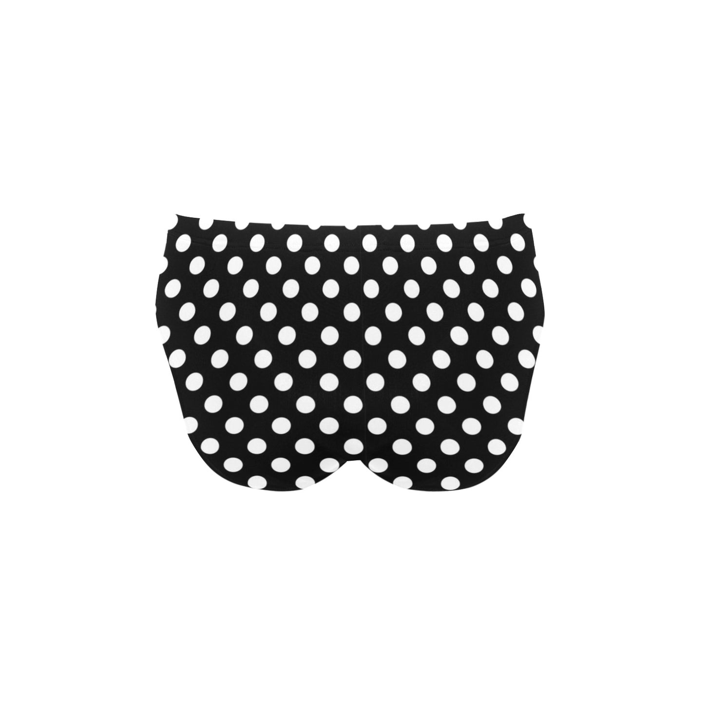 Polka Dot Black White Pattern Print Design 03 Men's Swimming Briefs