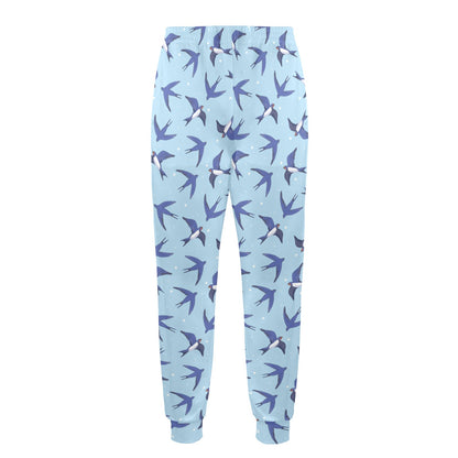 Swallow Bird Pattern Print Design 06 Men's Casual Track Pants
