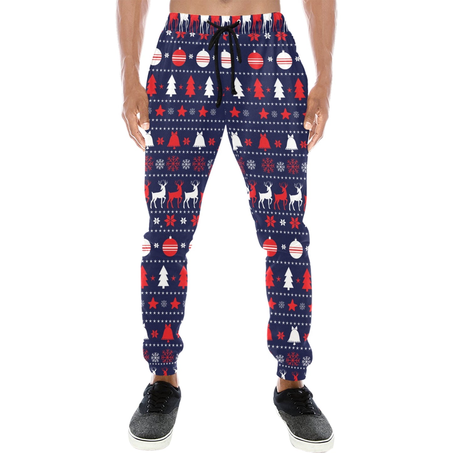 Reindeer Print Design LKS404 Men's Sweatpants