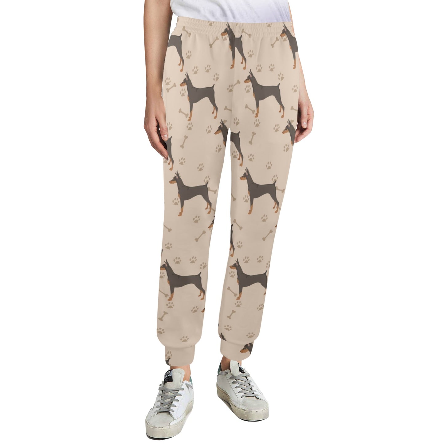Doberman Pinschers Design Print Pattern JJ0112 Women's Casual Track Pants