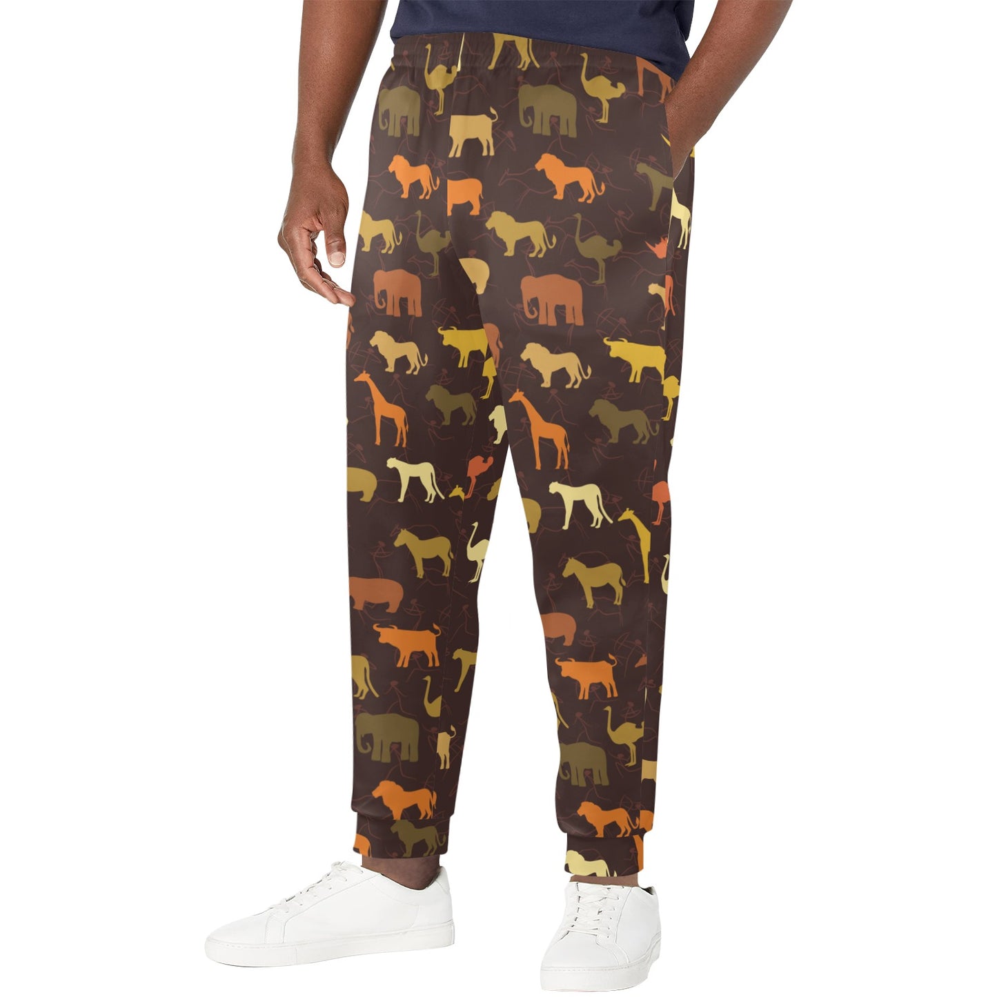 Safari Animal Print Design LKS301 Men's Casual Track Pants