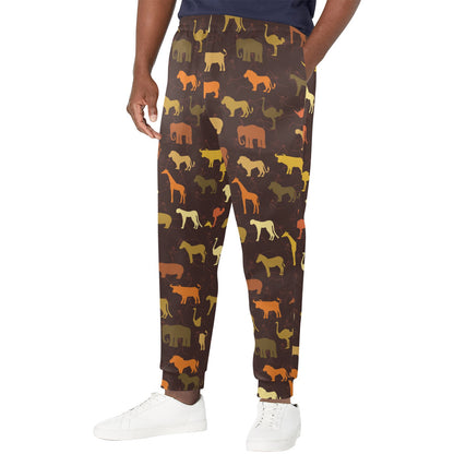 Safari Animal Print Design LKS301 Men's Casual Track Pants