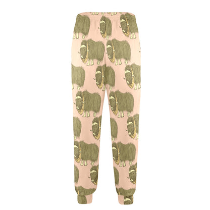 Yak Pattern Print Design 01 Men's Casual Track Pants