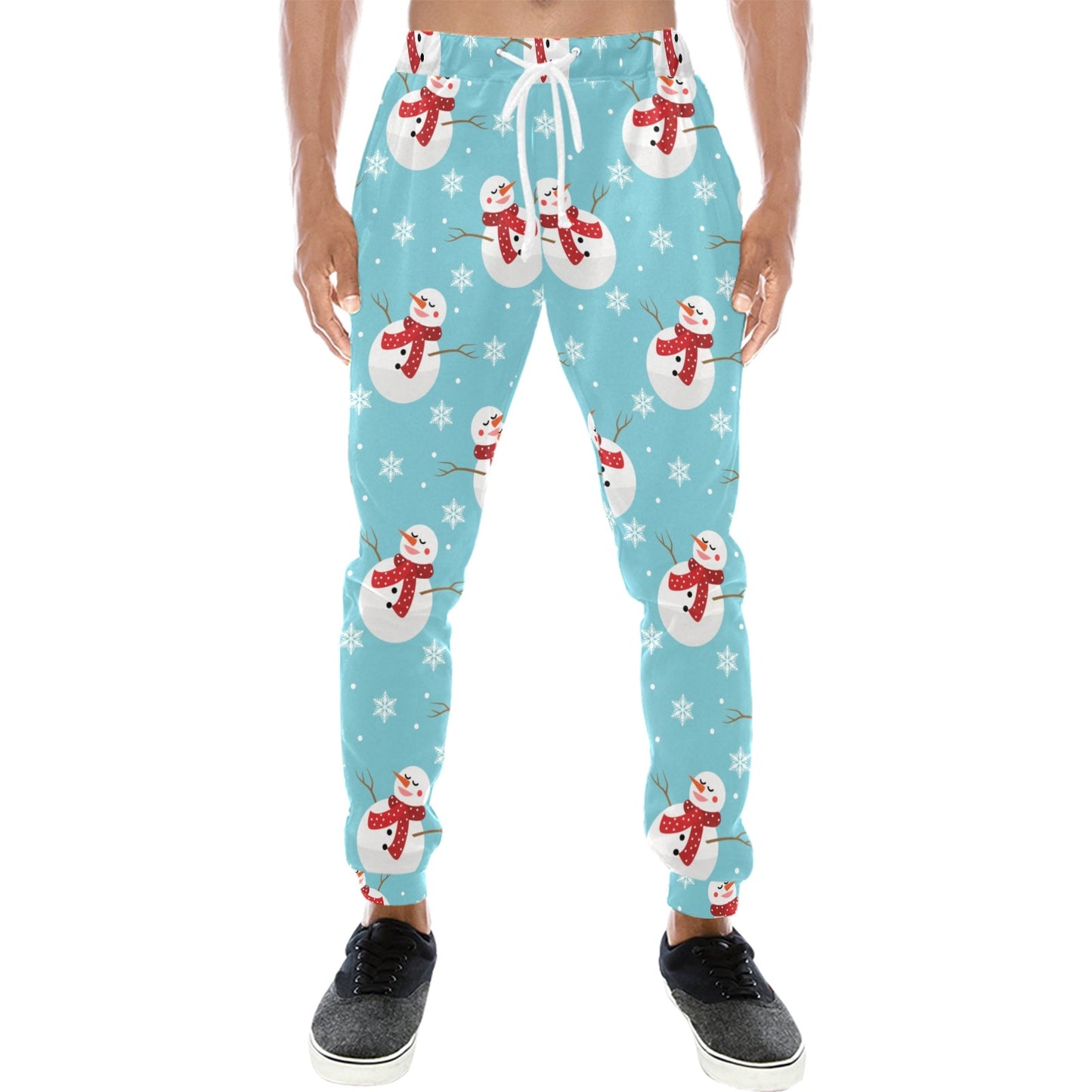 Snowman Print Design LKS304 Men's Sweatpants