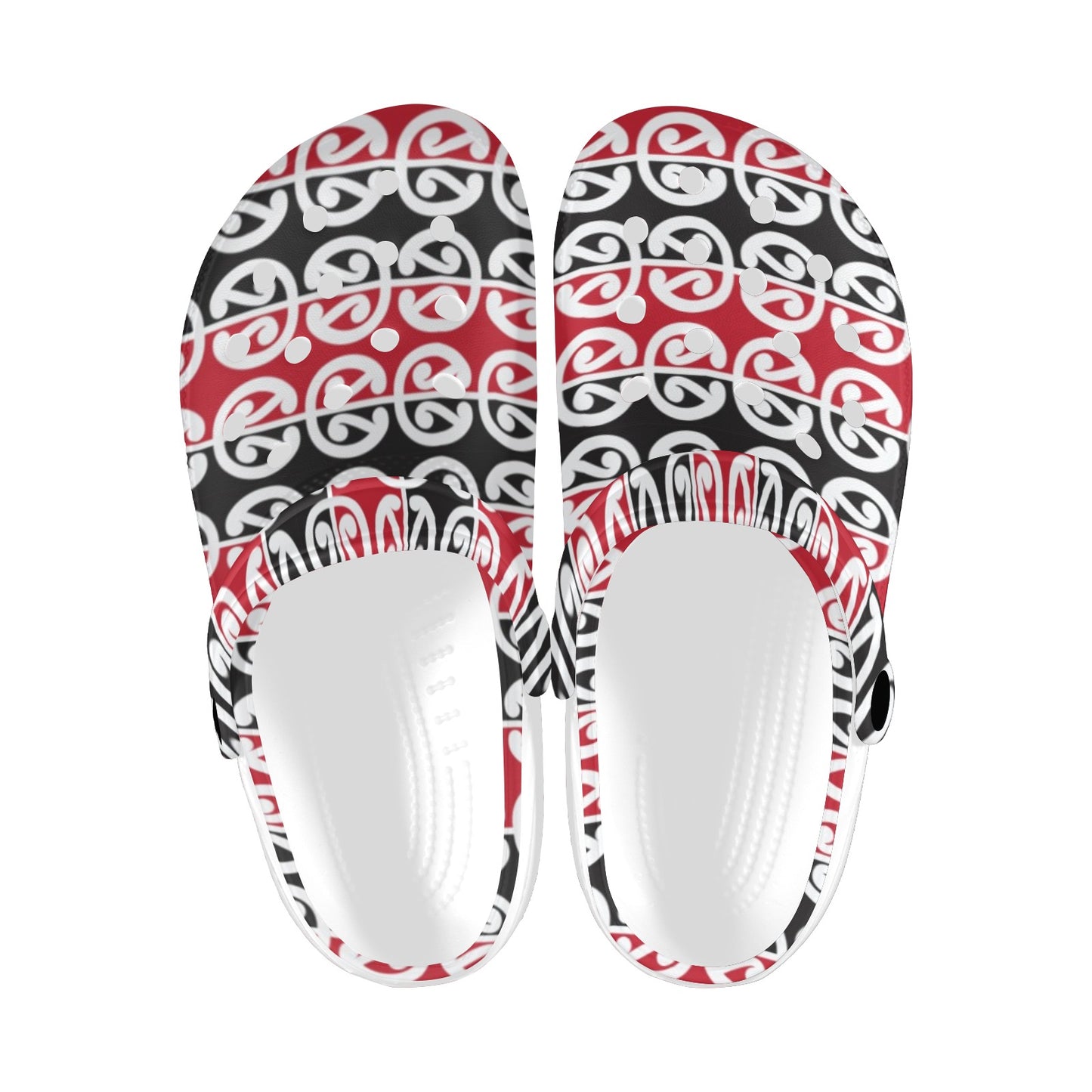 Maori Classic Themed Design Print Unisex Clogs Shoes