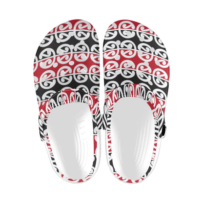 Maori Classic Themed Design Print Unisex Clogs Shoes