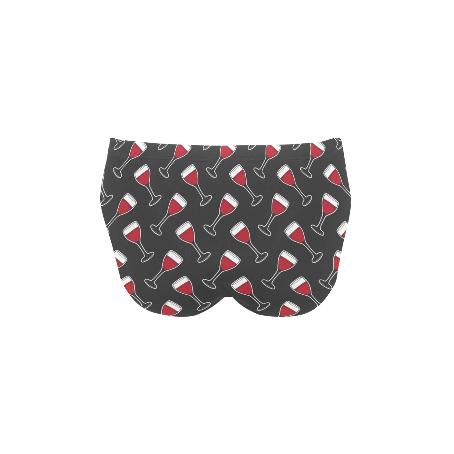 Wine Print Design LKS308 Men's Swimming Briefs
