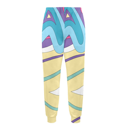 Funky Retro Pattern Print Design A01 Men's Casual Track Pants