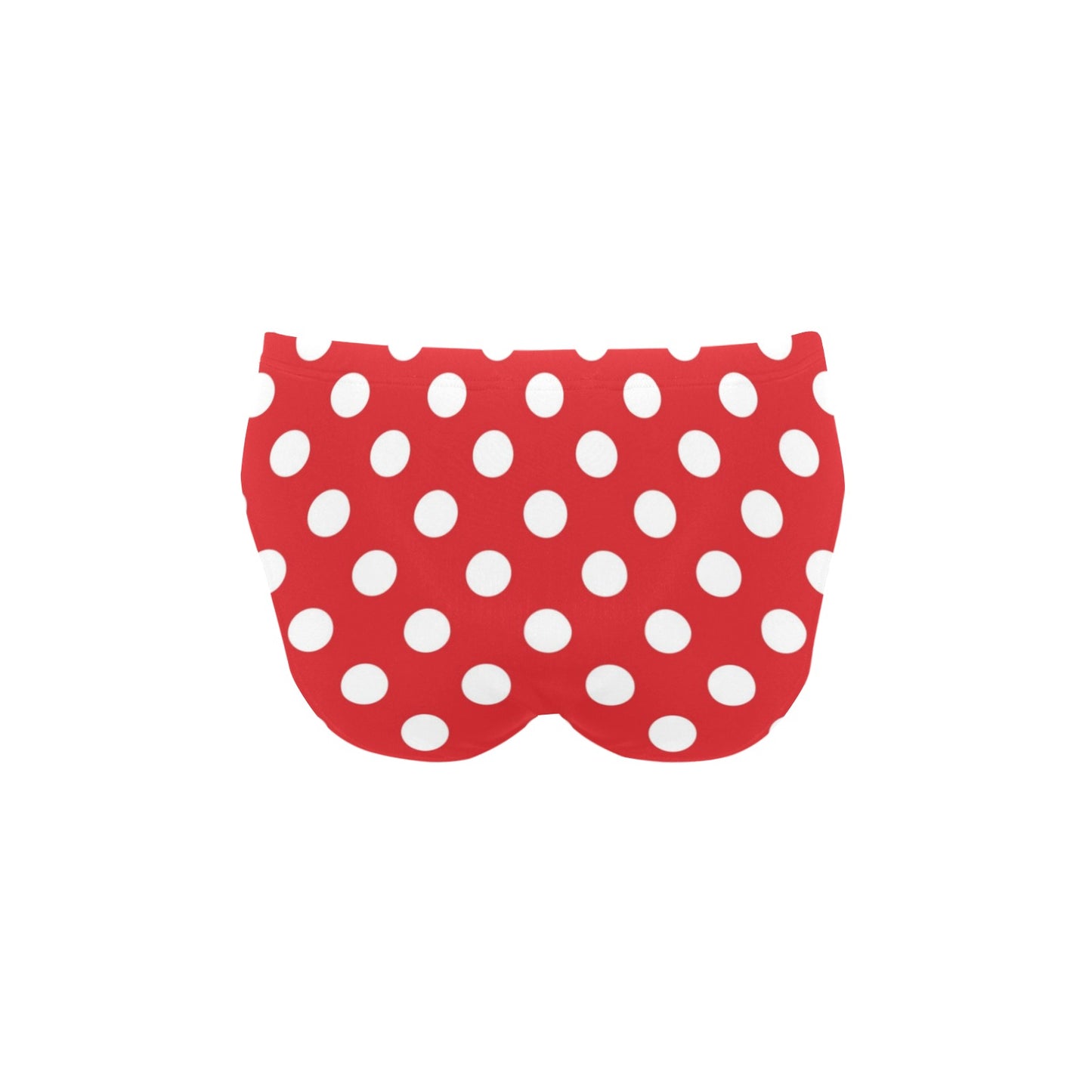 Polka Dot Red Pattern Print Design 04 Men's Swimming Briefs