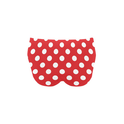 Polka Dot Red Pattern Print Design 04 Men's Swimming Briefs